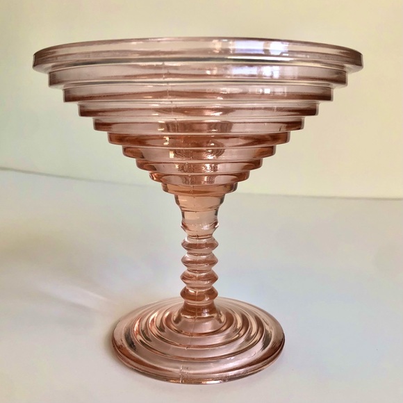 Anchor Hocking Other - Vintage Anchor Hocking Manhattan Martini Pink